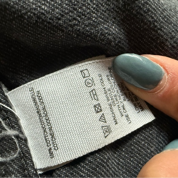 Free People Moonchild Denim Shirt Jacket faded Black XS - Picture 12 of 14